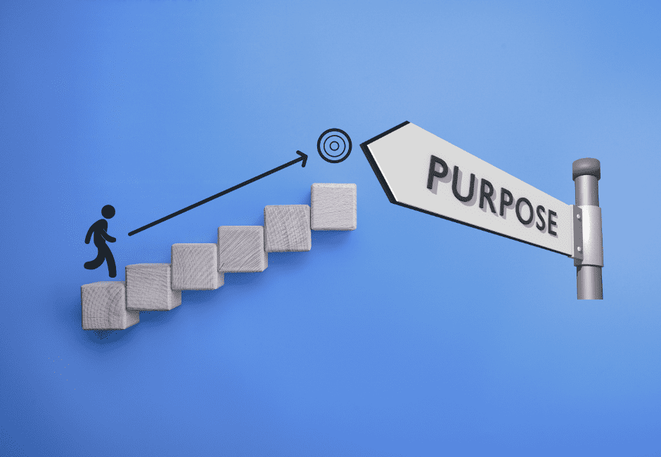 Illustration of Agile Solutions identifying the steps, target, and purpose needed to guide service-based companies toward clear direction and sustainable growth